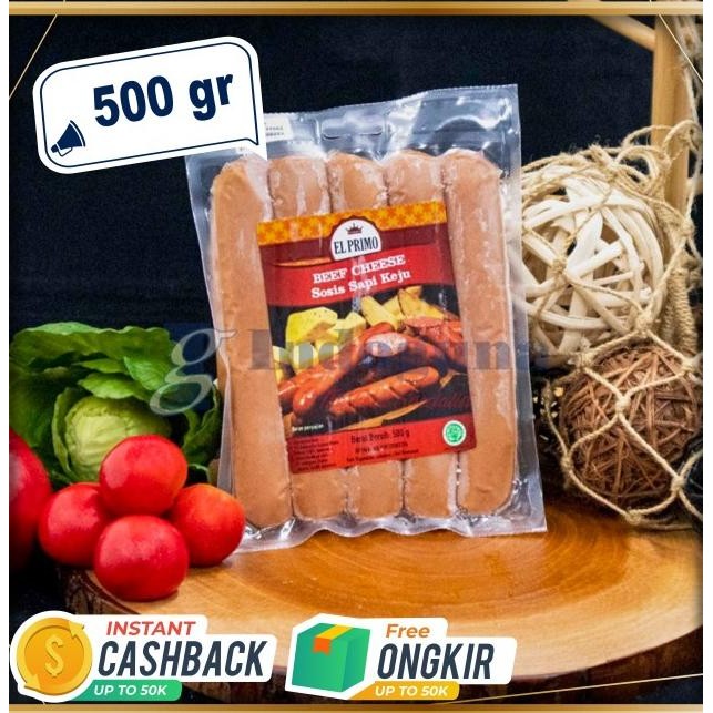 

Sosis Sapi Keju El Primo / Beef Cheese Sausage 500 Gram