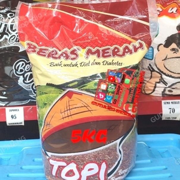 

Beras Merah Cap Topi Tani Pecah Kulit Sosoh Pulen 5Kg