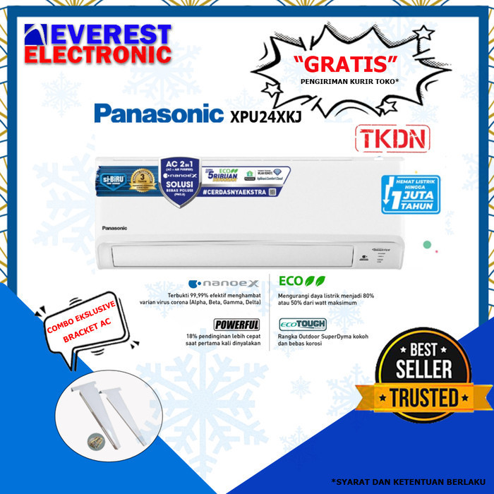 AC PANASONIC INVERTER NANOE CS-XPU24XKJ / XPU24XKJ XPU 24 XKJ2,5PK (R32)