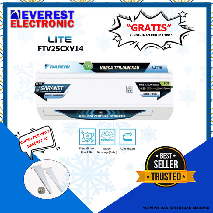 AC DAIKIN STANDART MALAYSIA FTV25CXV FTV 25 CXV(1PK)