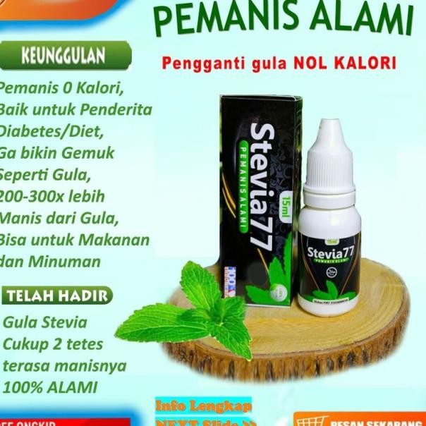 

Stevia 77 Gganti Gula Nol Kal Pemanis Cair Ala Gula Diabetes