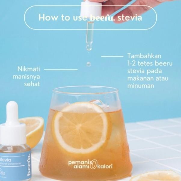 

Beeru Stevia Sweetener 15 Ml, Gula Cair 0 Kal Untuk & Diabetes