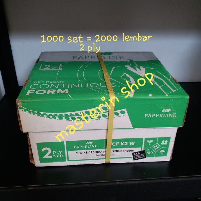 

Kertas Komputer/kertas continous form 9 1/2 x 11 - 2 ply PAPERLINE