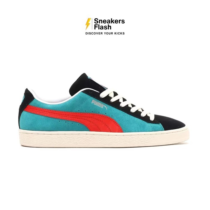 PUMA Suede Vtg Kamen Rider Atmos Green Lagoon Sepatu Sneakers Pria - 39496701 - Size 42.5
