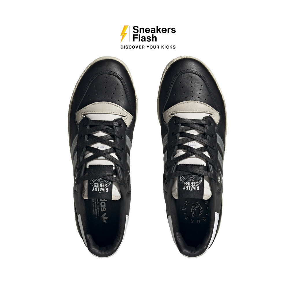 ADIDAS Riverly Low Consortium Black Silver Sepatu Sneakers Pria - ID7389 - Size 44