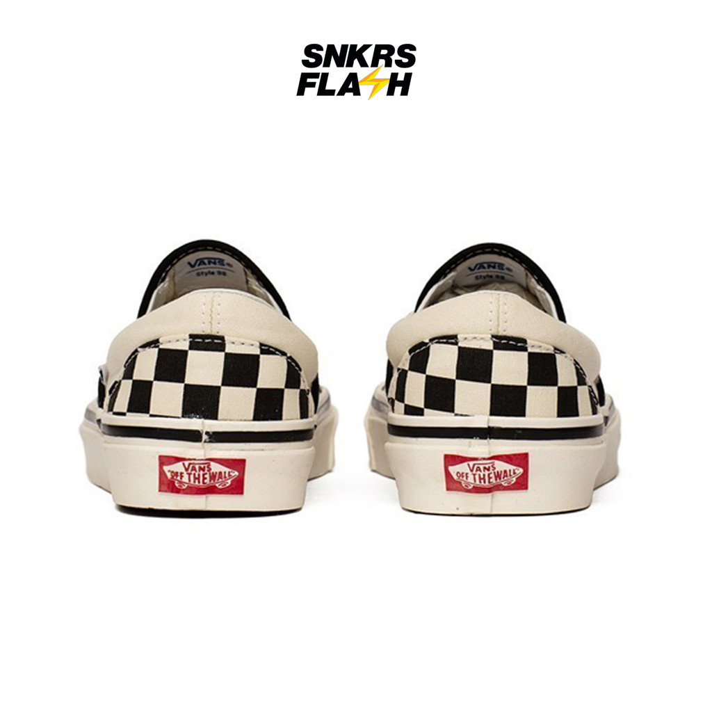 VANS Classic Slip-On 98 Dx Anaheim Factory Checkerboard Sepatu Sneakers Unisex - VN0A3JEXPU1 - Size 44.5