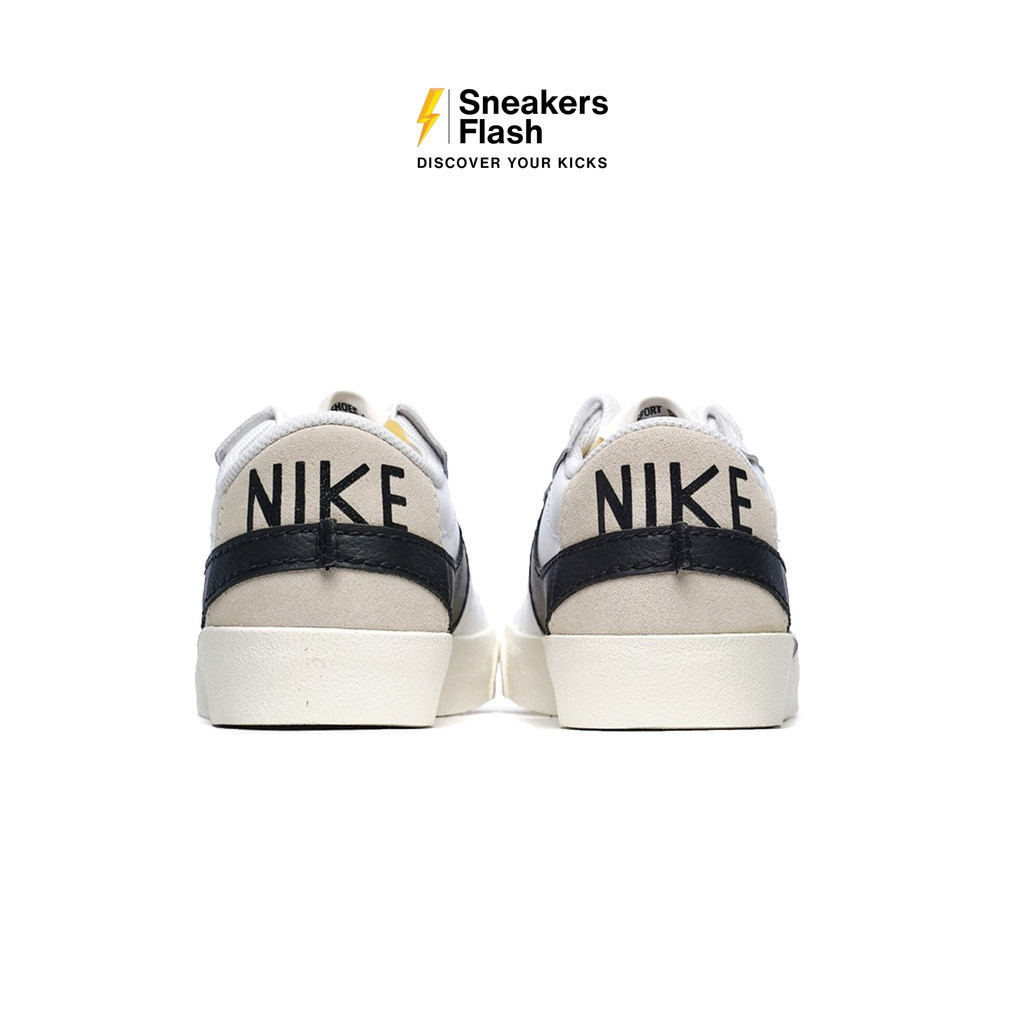 NIKE Blazer Low 77 Jumbo White Black Sail Sepatu Sneakers Pria - DN2158101 - Size 45