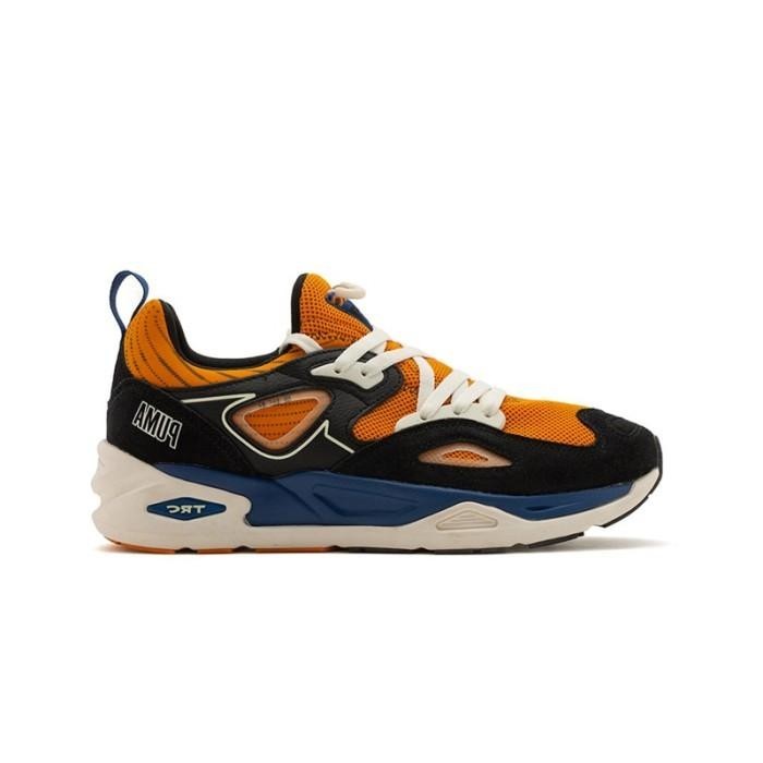 PUMA Trc Blaze Swxp Black Orange Brick Sepatu Uniseks - 38751002 - Size 38.5