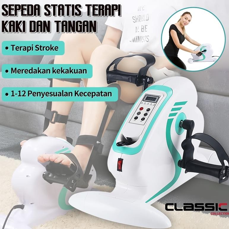 Selen Sepeda Statis Terapi Kaki Dan Tangan / Sepeda Terapi Alat Terapi Stroke Manula Fisioterapi Kak