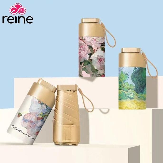 REINE PAYUNG EMAS MOTIF (BARU) / PAYUNG LIPAT UV SUPER MINI EMAS