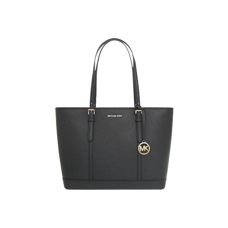 Tas Wanita Cewek Perempuan MK Jet Set Travel Large Shoulder Tote Bag - Black 100% ORIGINAL