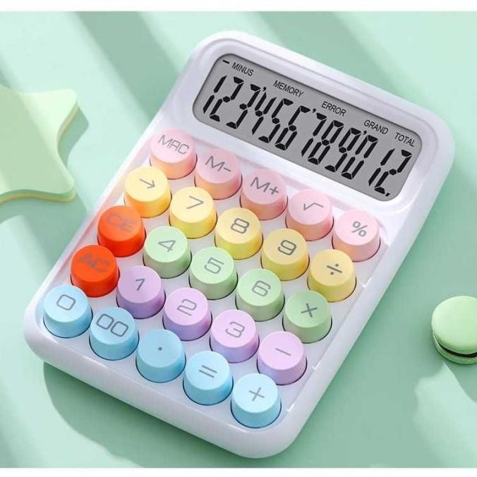

TERSEDIA KALKULATOR RAINBOW KINCIZEN KC-817 CALCULATOR PASTEL COLOR FANCY KC817