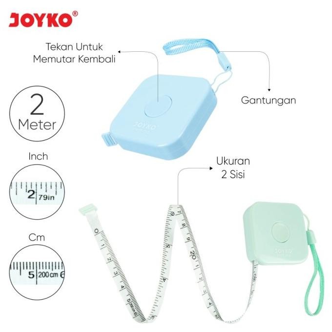 

TERSEDIA JOYKO POCKET RULER PRTT-310 TAILORING TAPE / METERAN TUKANG JAHIT 2 M
