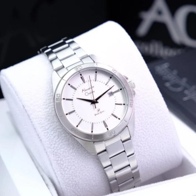 Alexandre Christie AC1011 AC 1011 Black silver Jam tangan Pria