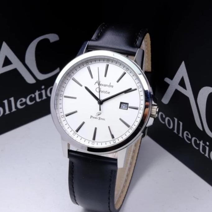 JAM TANGAN PRIA LEXANDRE CHRISTIE AC1014 AC 1014 SILVER ORIGINAL