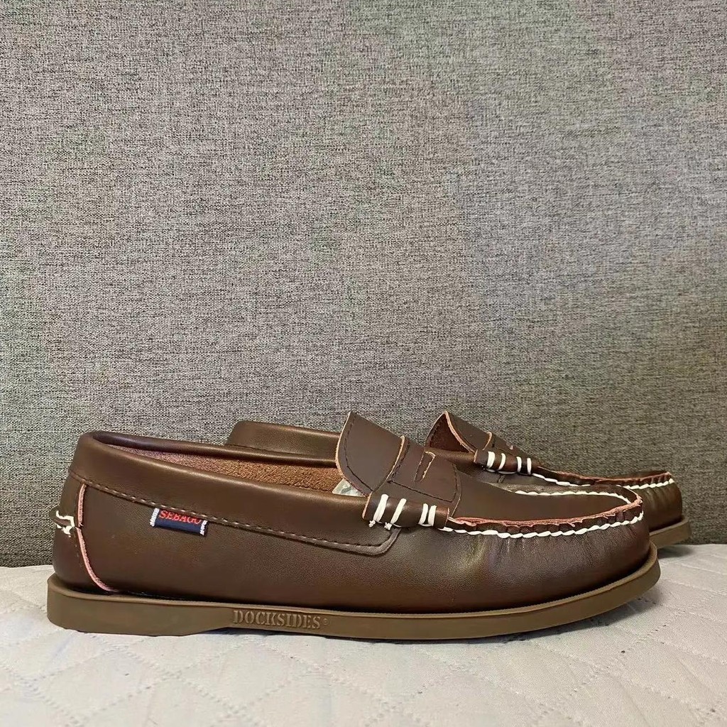 sebago homme handmade genuine leather docksides classic boat shoes av168