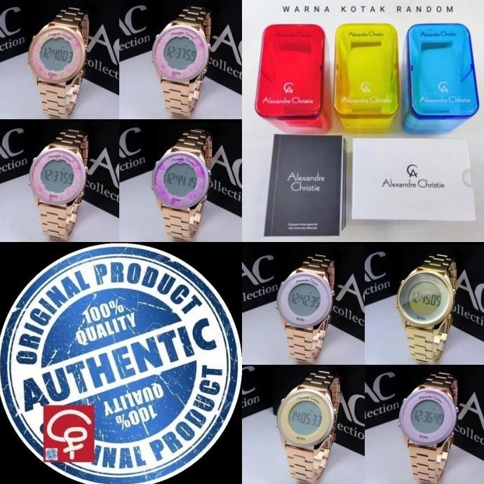 JAM TANGAN WANITA ALEXANDRE CHRISTIE AC9363 AC 9363 RUBBER BAND