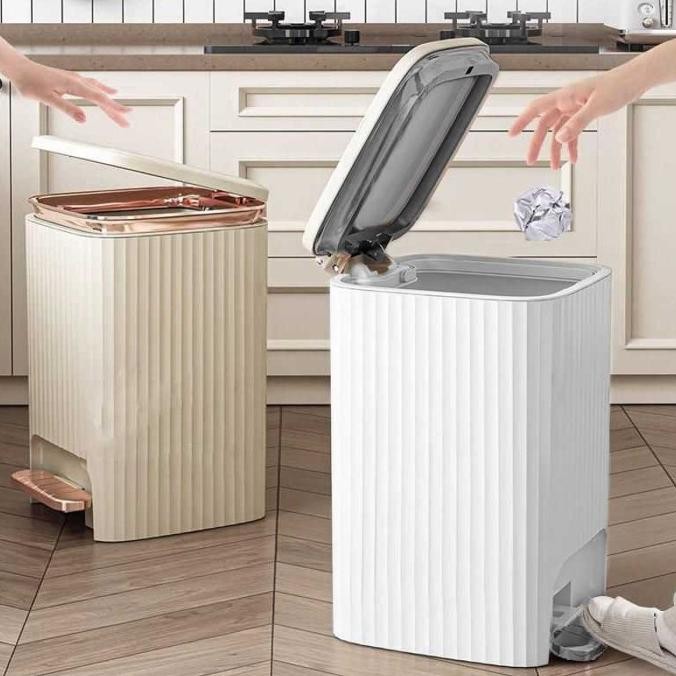 TEMPAT TONG SAMPAH PEDAL INJAK KAKI TONG SAMPAH DAPUR KAMAR MANDI INJAK PEDAL KAKI PRAKTIS TRASH BIN