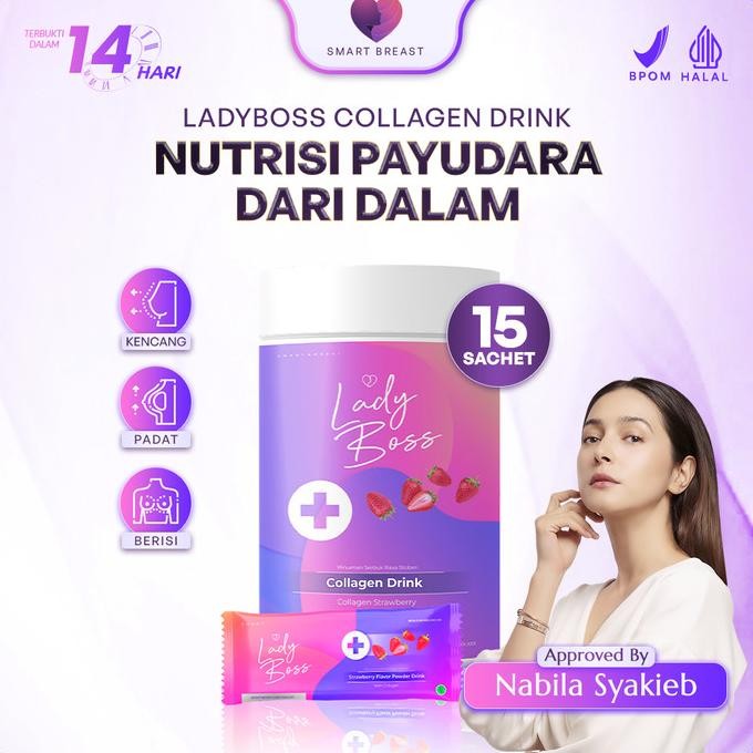 Smart Breast - Lady Boss Breast & Collagen Drink ( Suplemen Payudara ) [terbaik]