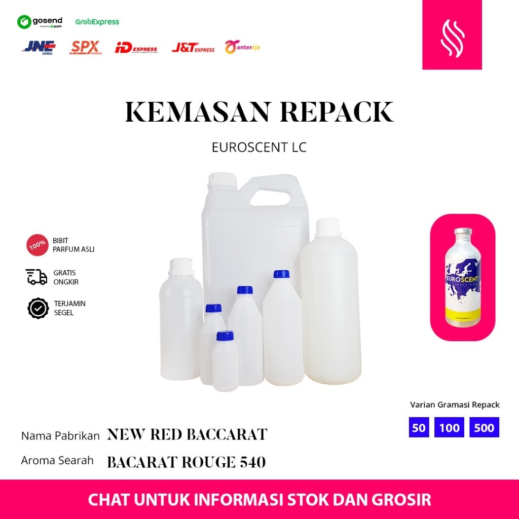 JUAL BIBIT PARFUM ASLI -  EUROSCENT LC - NEW RED BACCARAT - REPACK