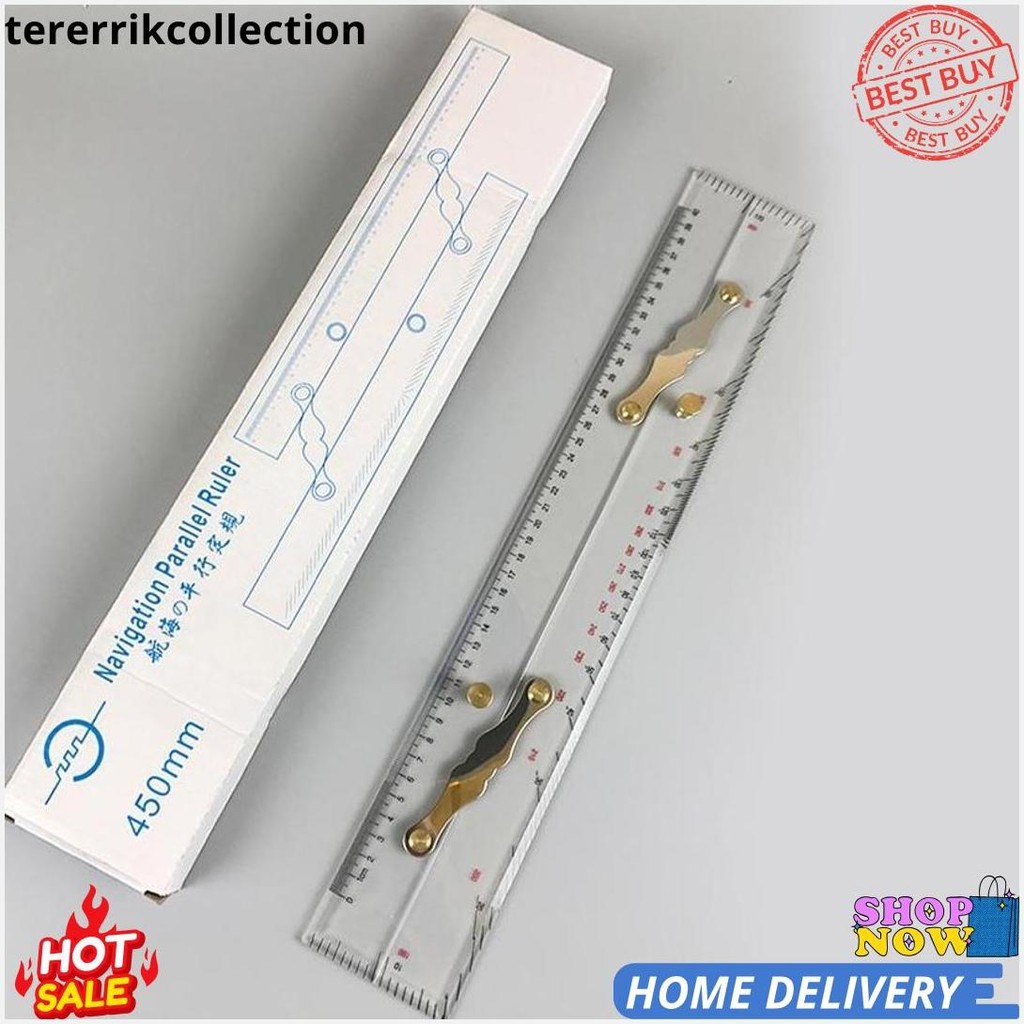 

Mistar Jajar Peta 450Mm / 600Mm Navigation Parallel Ruler Pengaris Navigasi Bisa Cod
