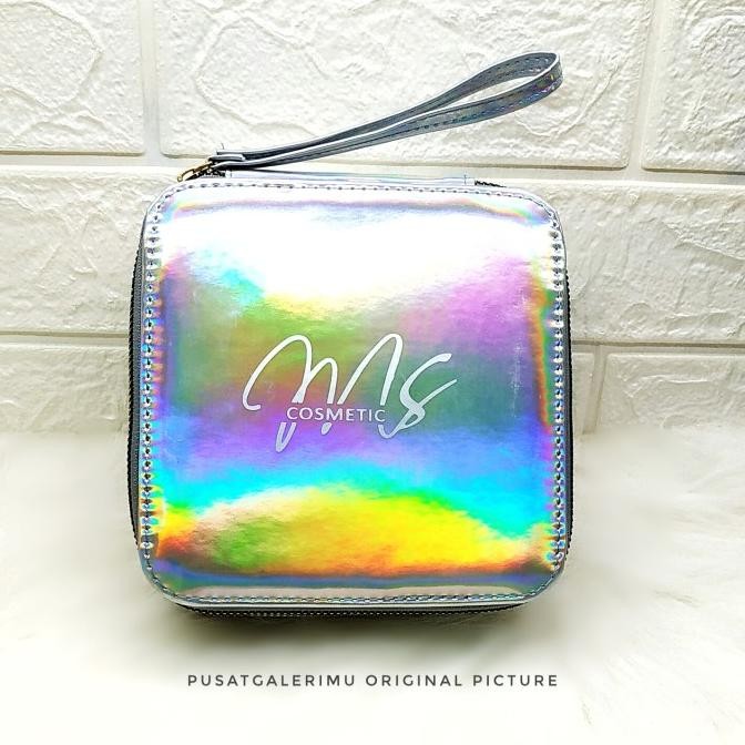 Sale Tas Kosmetik Glossy Hologram Logo Ms Glow Dan Polos