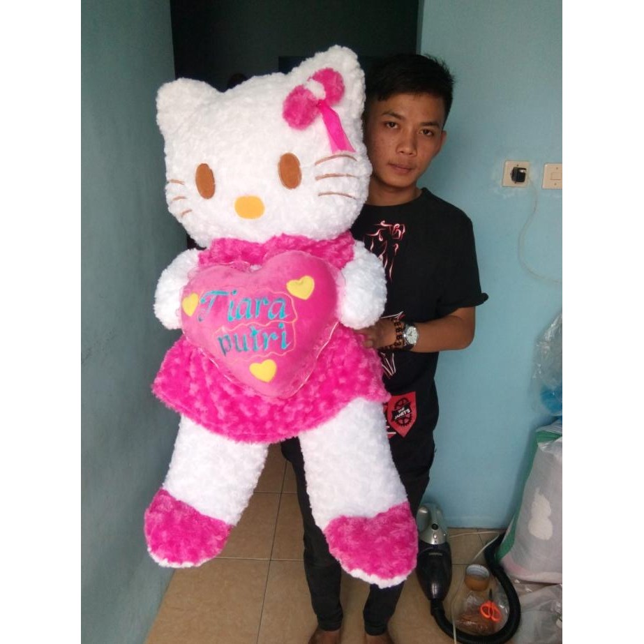boneka HELLO KITTY jumbo + bordir nama