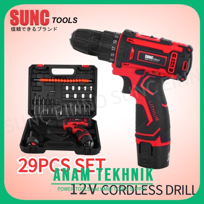 JLD Bor Cas Tangan 12 VOLT JLD cordles jld 12v Bor 2 BATRAI