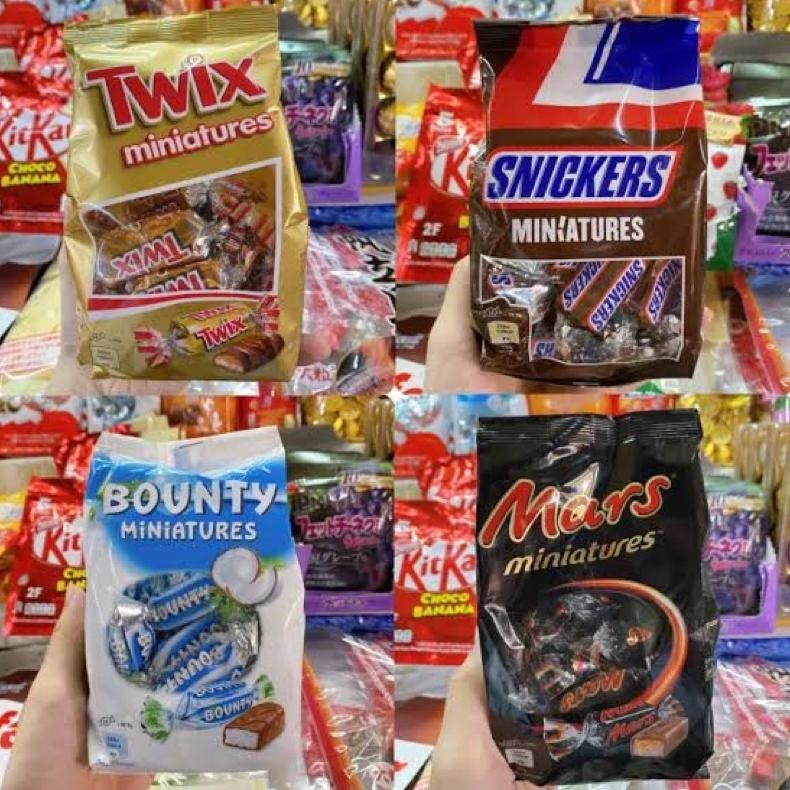 

CR - Snickers Mars Bounty Twix Miniatures Chocolate Coklat TERLARIS