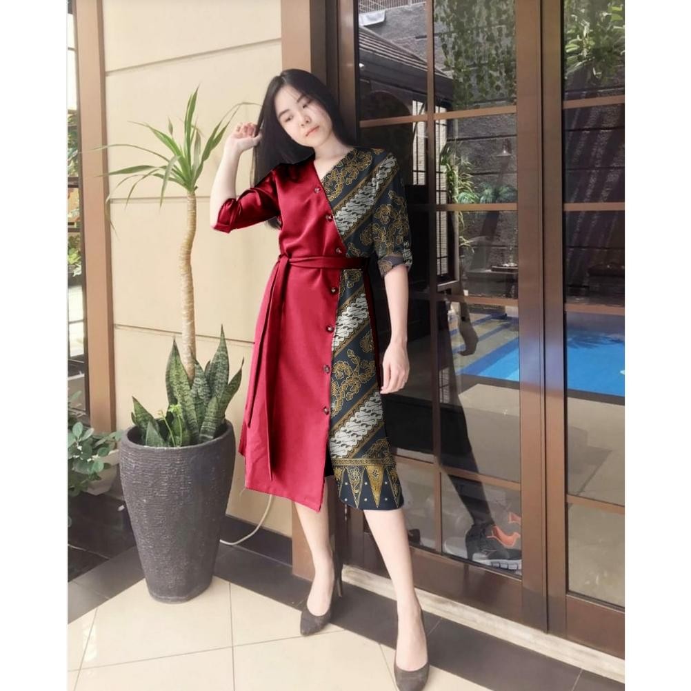 CR - WE-STORE-DRESS NATAL TERBARU-DRESS BATIK-DRESS REMAJA-GAUN NATAL TERBARU TERLARIS