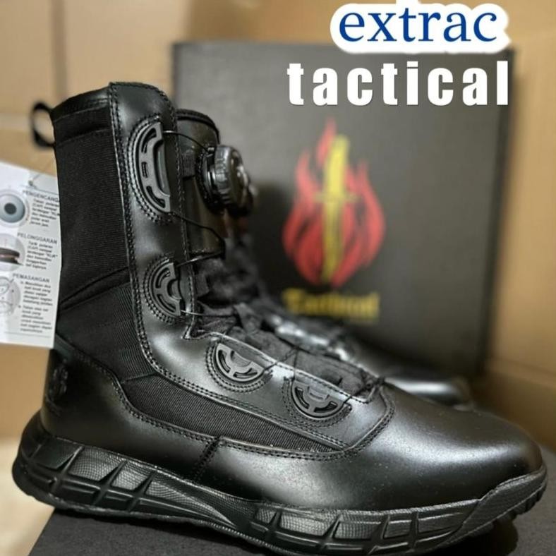Sepatu Polisi Pdl Pdh Satpam Satpol Pp Tactical Parabellum Tali Putar Kulit Asli Pria Keren