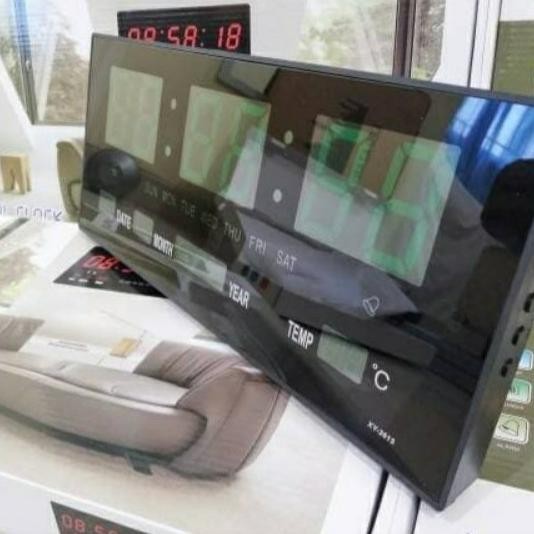 Jam LED Digital Dinding Masjid Masjid Temperatur Udara XY 3615 [terbaik]