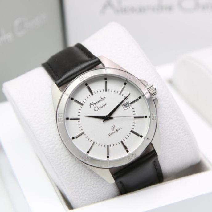JAM TANGAN PRIA ALEXANDRE CHRISTIE AC1011 AC 1011 LEATHER STRAP ORIGIN