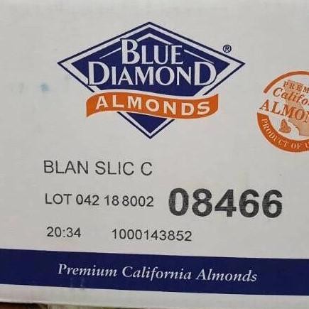 

W2Fit Kacang Almond Slice Mentah / Slice Almond Blue Diamond 1 Kg