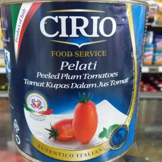 

Cirio Tomato Peeled 2.5Kg Pelati Tomat Kupas Dalam Jus Tomat