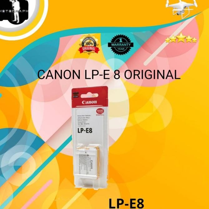 Canon Lp E8 Original Baterai 550D 600D 650D 700D Original