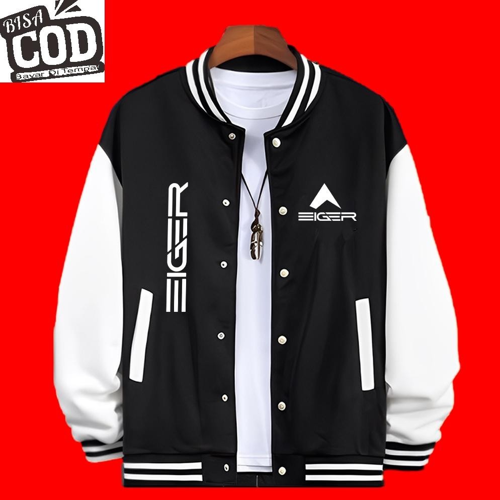 Jaket Varsity Modern Keren Baseball Kancing 1999 Text Putih Quality Premium Baseball Distro Pria Wan