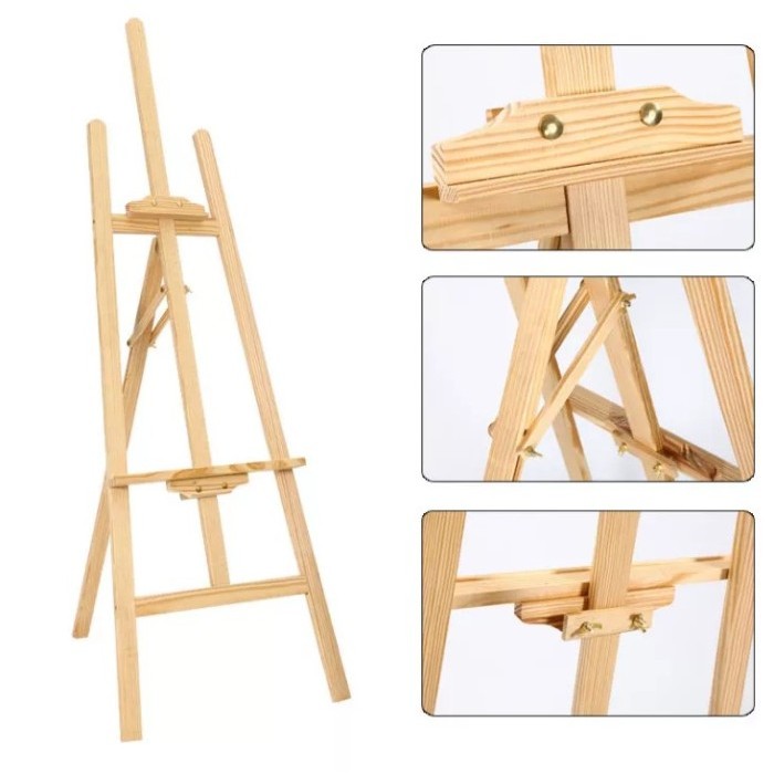 

Standing Easel / Wooden Easel / Stand Kanvas / Sandaran Kanvas