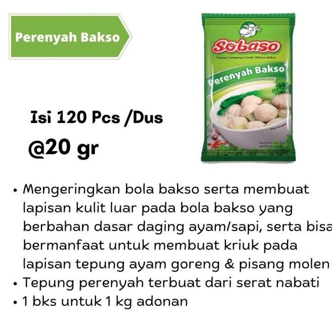 

Sobaso Tepung Perenyah Bakso 20Gr (1 Dus) Terbaru