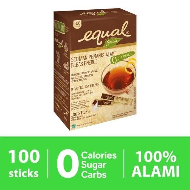 

Equal Naturals Stevia - Pemanis Stevia Nol Kal 100 Stis