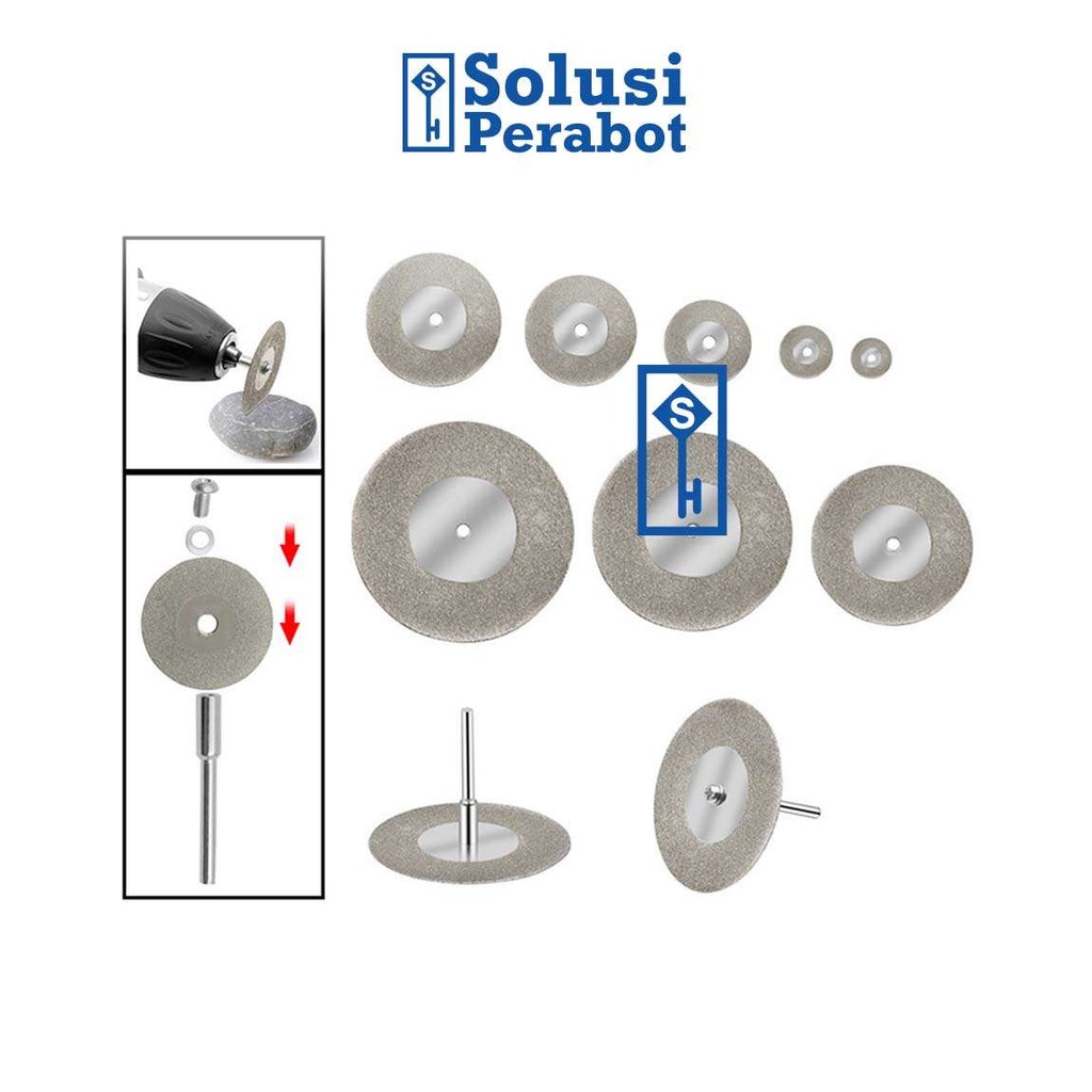 Mata Bor Gerinda Diamond 16-60mm 10in1 AI44 SP / Potong Grinder  Mini Cutting Disc Untuk Mesin Kecil