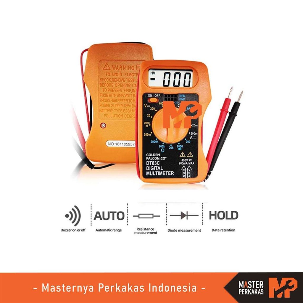 MP Size Pocket Digital Multimeter AC DC DT83C Ai21 / Multitester  Saku Voltage Tester Mini / Voltmet