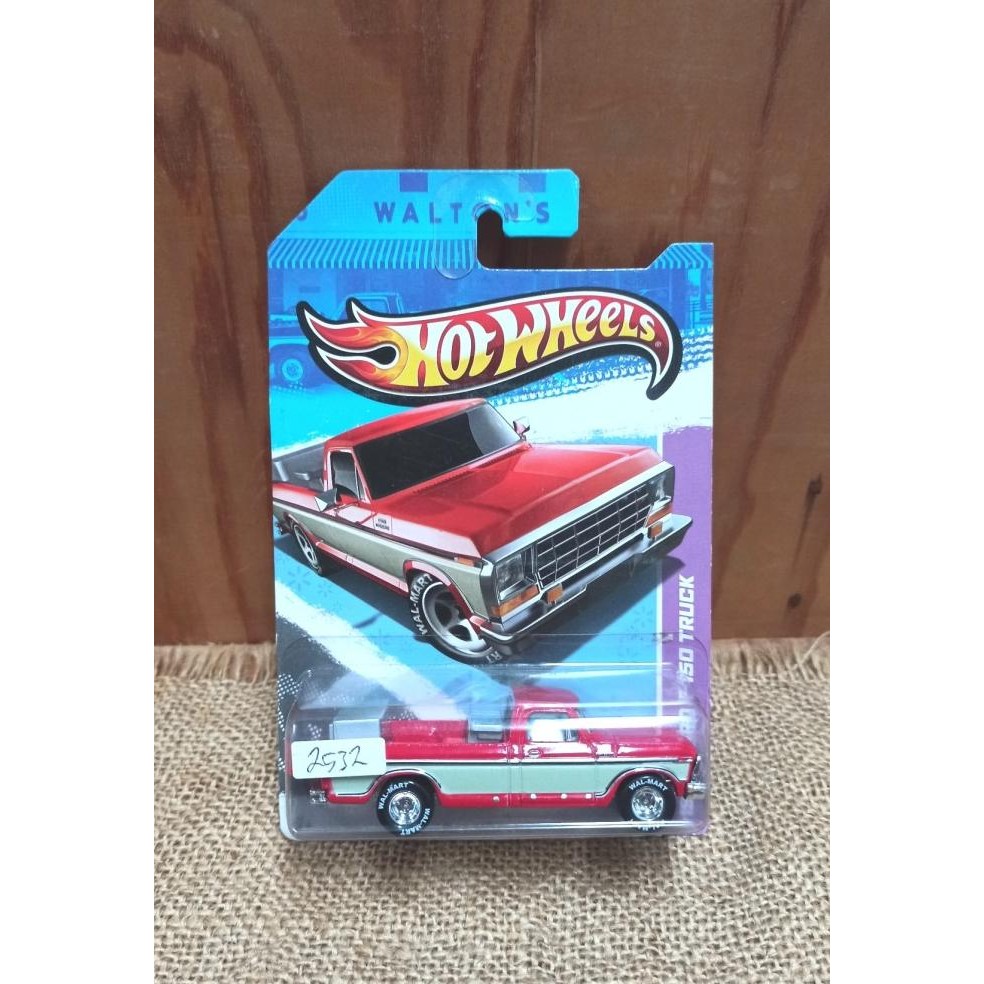 HOT WHEELS 1979 FORD F-150 TRUCK RED GREEN WALMART SAM WALTON'S - R1