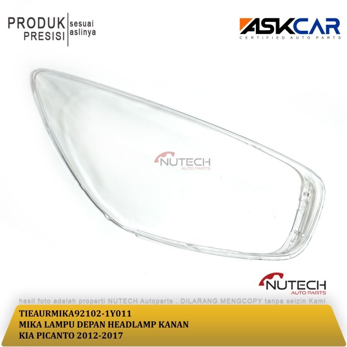 MIKA LAMPU DEPAN HEADLAMP HEAD LAMP KANAN KIA PICANTO 2012-2017