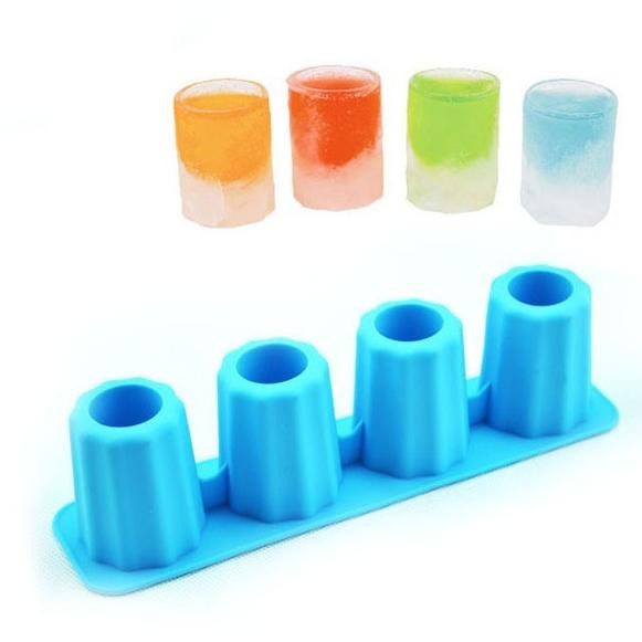 Cetakan Es Batu Model Gelas Mini Peralatan Mold Freezer Kulkas Minuman
