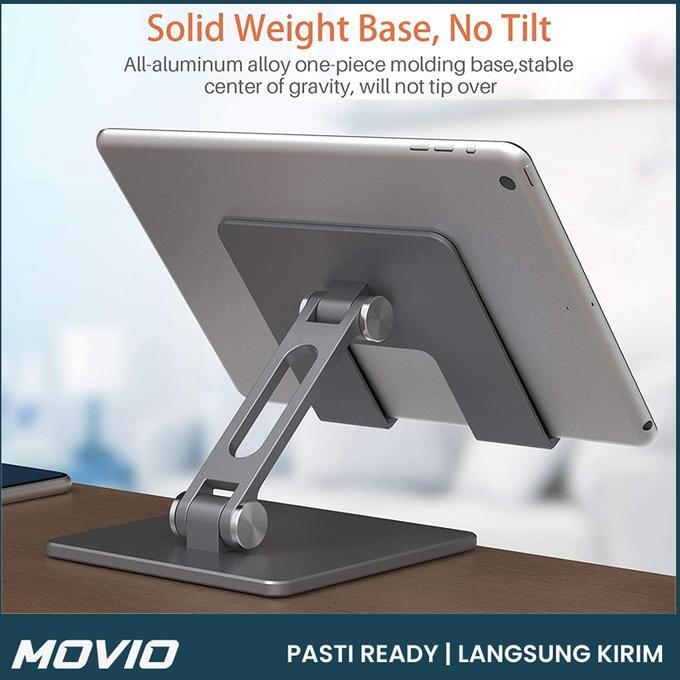 

MOVIO Stand Holder Aluminium - Dudukan Holder Tablet / Ipad / HP - BIG HTM