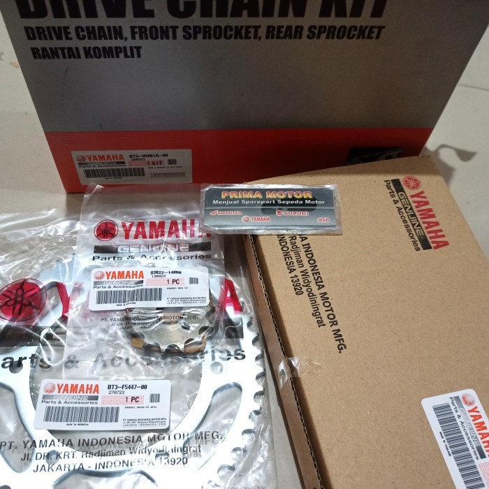 HARGA DISC - GEAR SET YAMAHA VIXION R LED BT3 ORI YAMAHA YGP