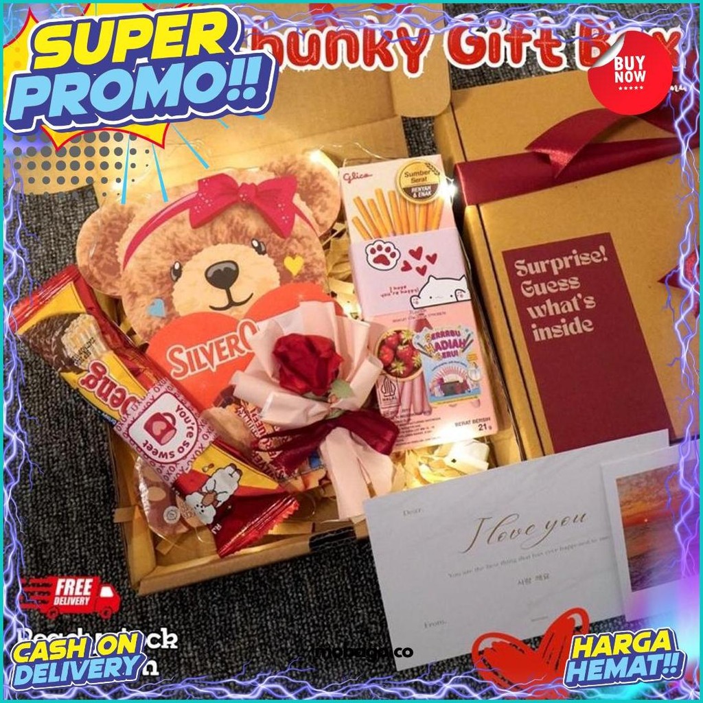 

Hampers Snack Box Cokelat Kado Ulang Tahun Valentine Hadiah Pacar Gift Box Buket Murah Hadiah Wisuda Sempro Anniversary Hari Guru Cewek Cowok Murah