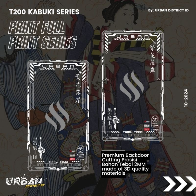 

Wrap* Hiasan Akrilkik Transparant T200 Kabuki Series Trml Print By Urban District Wrap Skin Stiker Garksin CUSTOM Gratis (2pcs)