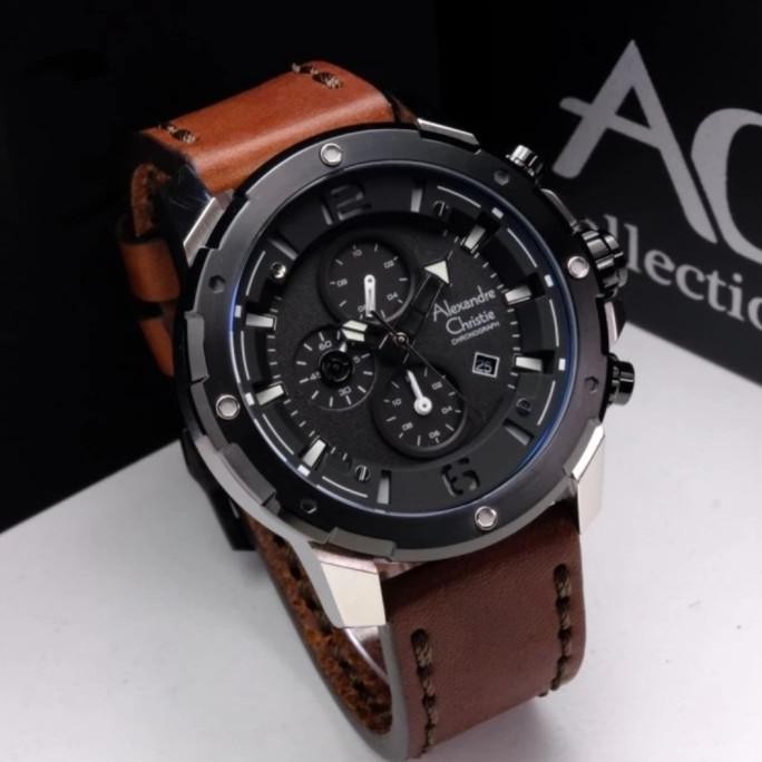 JAM TANGAN ALEXANDRE CHRISTIE AC6410 MC / AC 6410 MAN BROWN